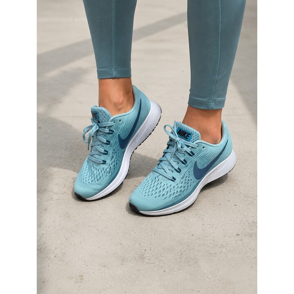 Nike Air Zoom Pegasus 34 Womens Running Shoes Light Blue Sneakers 880560-401